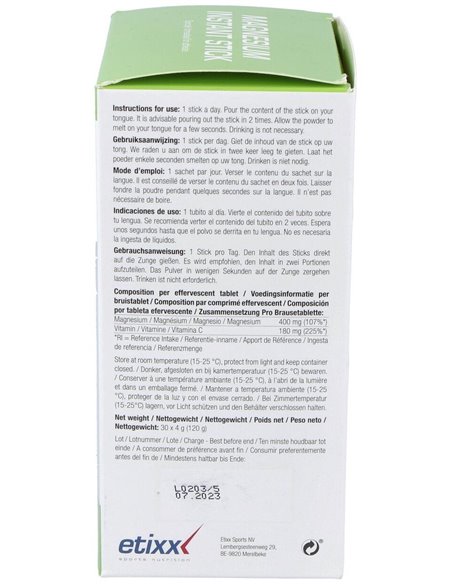 Etixx Magnesium Instant 30Sticks de Etixx