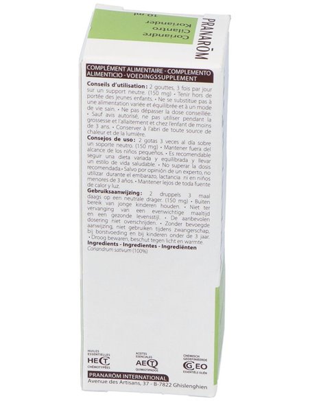 Cilantro Aceite Esencial 10Ml. de Pranarom Aceites