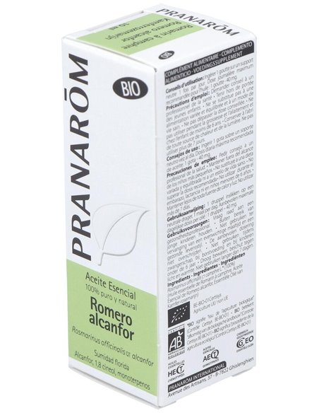 Romero Alcanfor Aceite Esencial Bio 10Ml. de Pranarom Aceites
