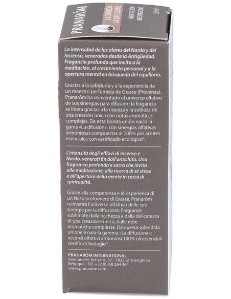 Meditacion Aceite Difusion 30Ml. Bio de Pranarom Difusion
