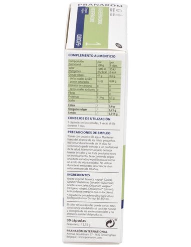 Oleocaps+ Plus 1 Vias Respiratorias 30Cap. Bio de Pranarom P.Acabado