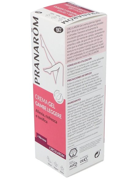 Circularom Gel Crema Piernas Ligeras 100Ml. Bio de Pranarom P.Acabado
