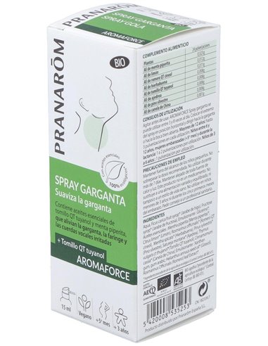 Aromaforce Garganta Spray 15Ml. Bio de Pranarom P.Acabado