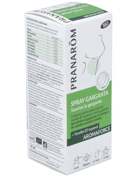 Aromaforce Garganta Spray 15Ml. Bio de Pranarom P.Acabado