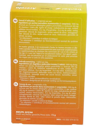 Acerola 1000Mg. 30Comp. de Ortho Nat