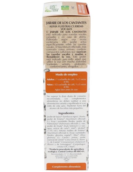 Jarabe De Los Cantantes 250Ml. de Herbalgem