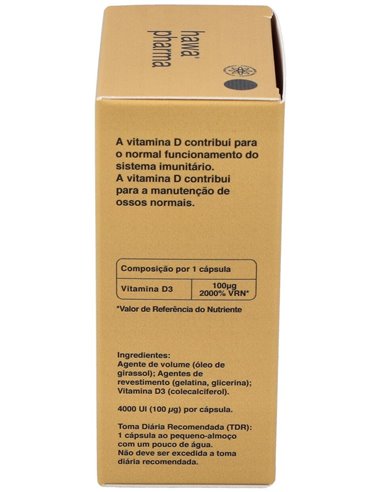 Hawa Vitamina D3 4000Ui 60Cap. de Hawa Pharma