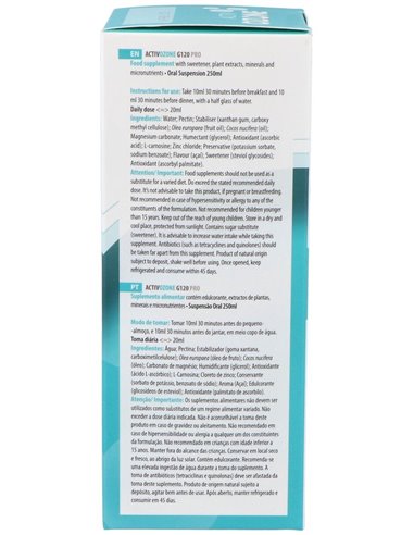 Activozone G120 Pro 250Ml. de Activozone