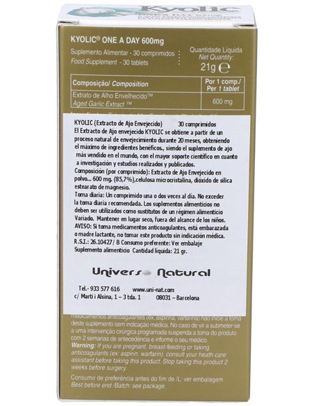 Kyolic One A Day 30Comp. de Universo Natural