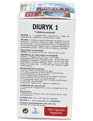 Diuryk 1                                                                                     100 Cáps de Lusodiete