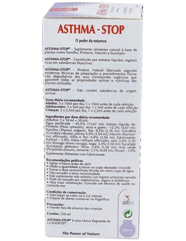 Asthma-Stop 250Ml. Lusodiete de Lusodiete