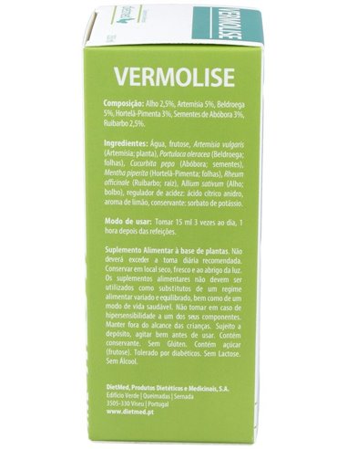 Vermolise 250Ml. de Dietmed