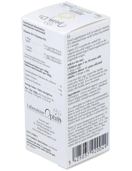 Optim D3 20Ml. de Optim Laboratoire