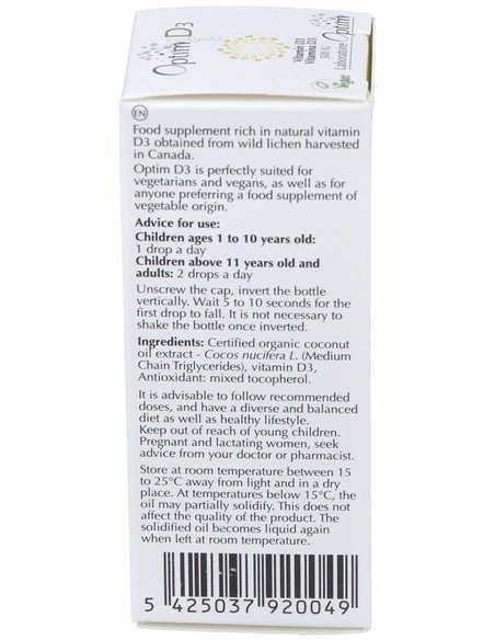 Optim D3 20Ml. de Optim Laboratoire