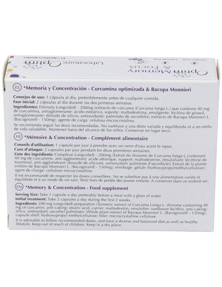 Optim Memory - Focus 45Cap. de Optim Laboratoire