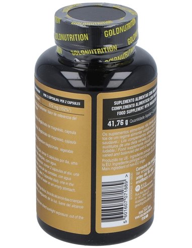 Magnesio 600Mg. 60 capsulas de Gold Nutrition