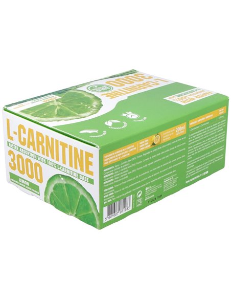 L-Carnitina 3000Mg. Sabor Limon 20Viales de Gold Nutrition