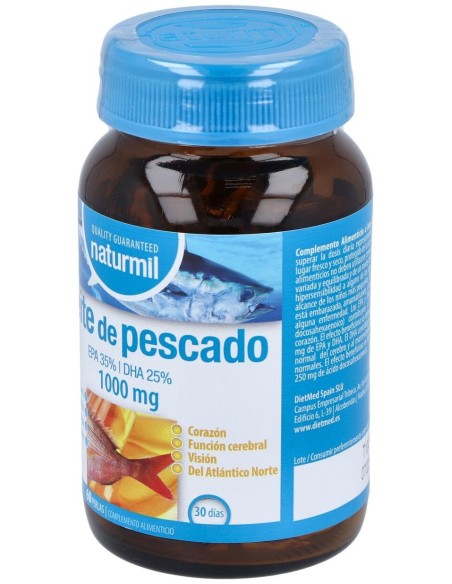 Aceite De Pescado Omega 3 1000Mg. 35/25 60Perlas de Dietmed