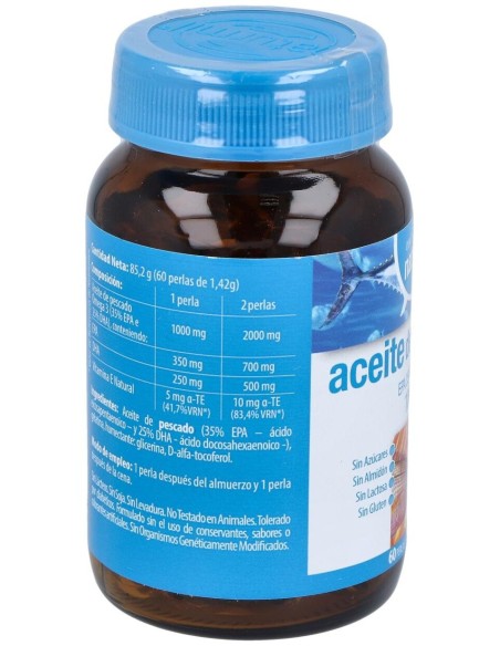 Aceite De Pescado Omega 3 1000Mg. 35/25 60Perlas de Dietmed