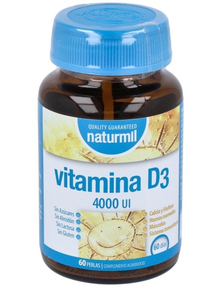 Vitamina D3 4000Ui 60Perlas de Dietmed