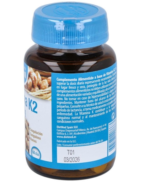 Vitamina K2 60Comp. de Dietmed
