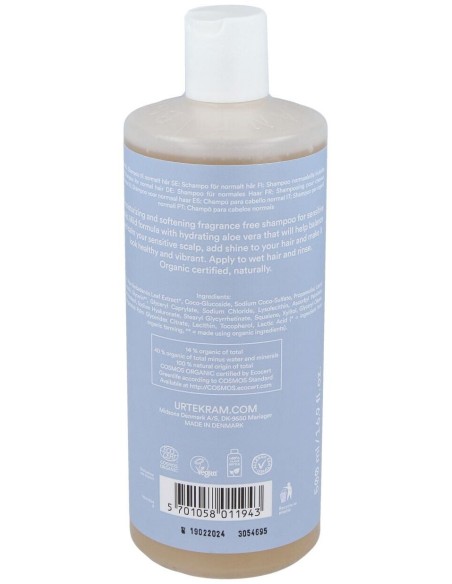 Fragance Free Champu Cuero Cabell Sensible 500M de Urtekram