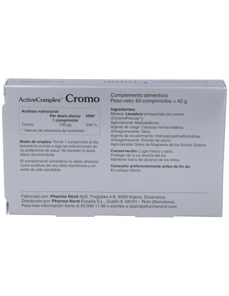Activecomplex Cromo 100Mcg.60Comp. de Pharma Nord