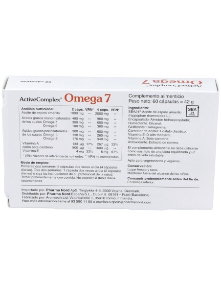 Activecomplex Omega 7 60Cap. de Pharma Nord