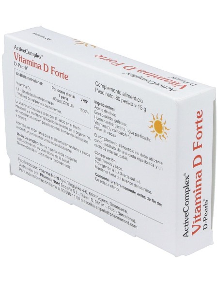 Activecomplex Vitamina D Forte 80Perlas de Pharma Nord