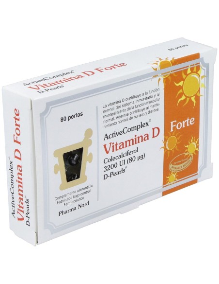 Activecomplex Vitamina D Forte 80Perlas de Pharma Nord