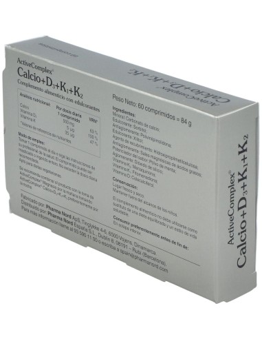 Activecomplex Calcio+D3+K 60Comp. de Pharma Nord
