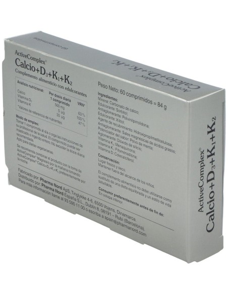 Activecomplex Calcio+D3+K 60Comp. de Pharma Nord