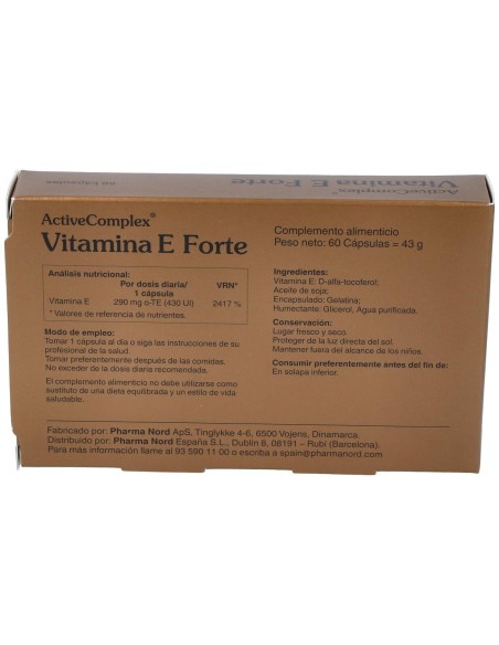 Activecomplex Vitamina E Forte 60Cap. de Pharma Nord