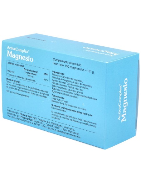 Activecomplex Magnesio 150 Comprimidos Pharma Nord