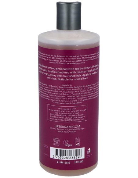 Champu Frutos Rojos 500Ml. Eco Vegan de Urtekram