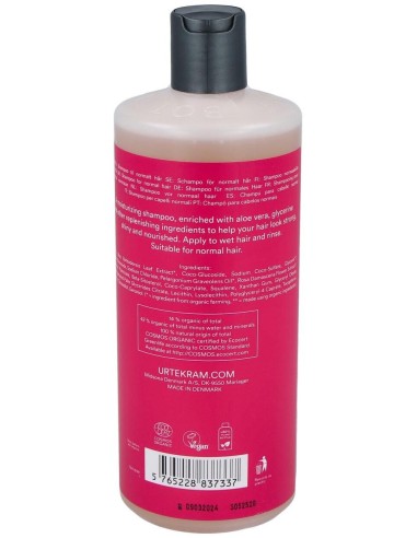 Champu Rosas Cabello Normal 500Ml. Eco Vegan de Urtekram