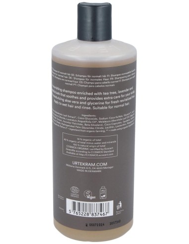 Champu Arbol Del Te Antibacterial 500Ml. Eco Vegan de Urtekram