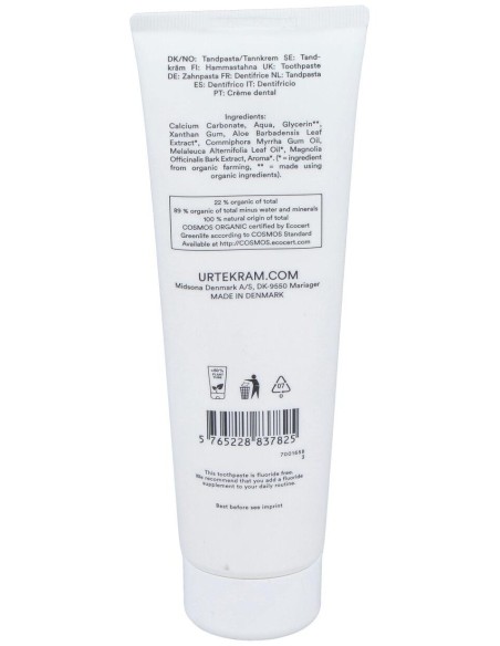 Dentifrico Arbol Del Te 75Ml. Eco Vegan de Urtekram