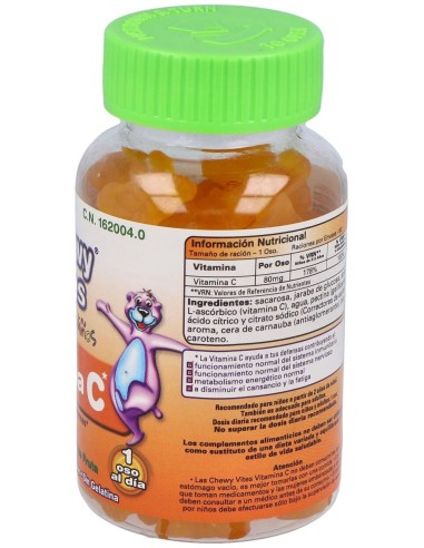 Chewy Vites Vitamina C Infantil 60Ud. de Chewy Vites