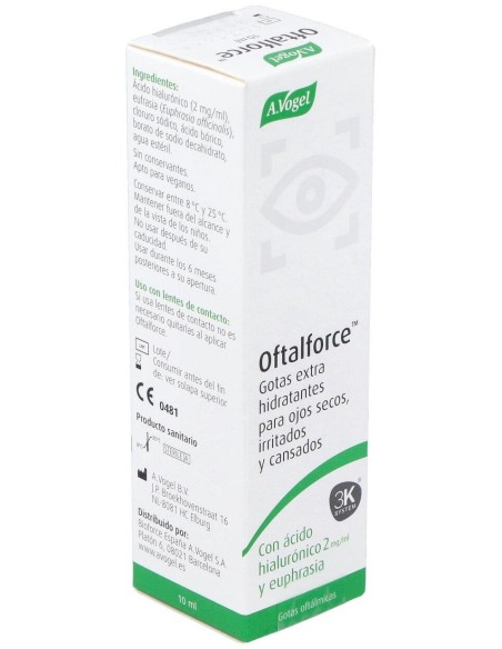 Oftalforce Gotas Para Ojos Secos 10Ml. de A.Vogel