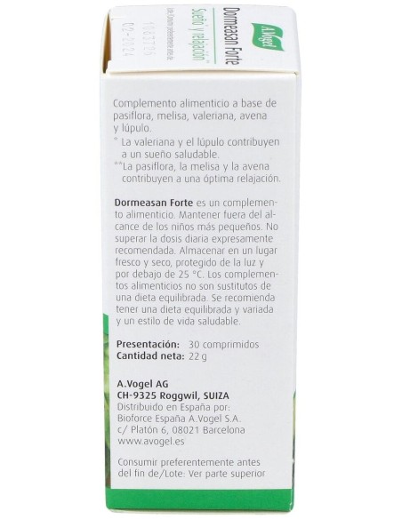 Dormeasan Forte Comp. 30 de A.Vogel