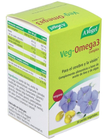 Veg-Omega-3 Complex Cápuslas 30 de A.Vogel