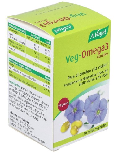Veg-Omega-3 Complex Cápuslas 30 de A.Vogel