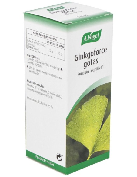 Ginkgoforce (Geriaforce) 100Ml. de A.Vogel