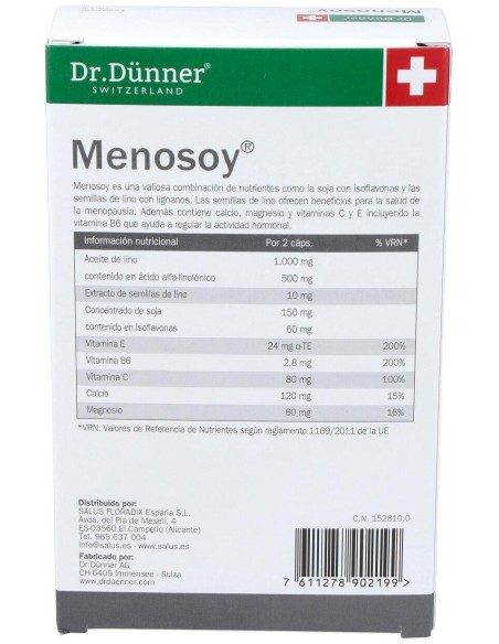 Menosoy 60Cap. Dr.Dunner de Salus