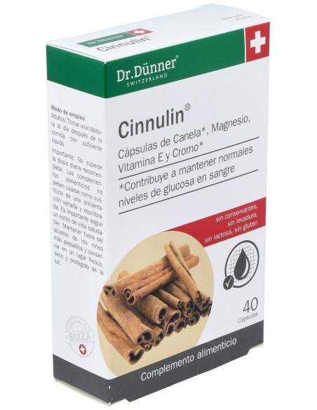 Cinnulin 40Cap. Dr.Dunner de Salus