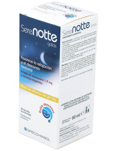 Melatonina 1,9Mg. (Serenotte) 50Ml. de Specchiasol