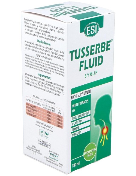 Tusserbe 2 Fluid Jarabe 180Ml. de Trepatdiet-Esi