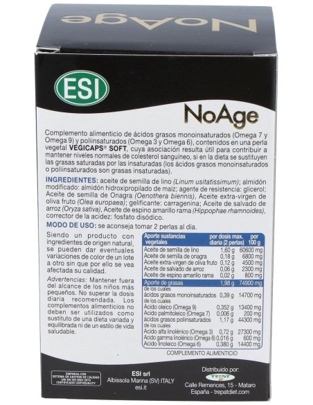 Noage Antiaging 60Perlas de Trepatdiet-Esi