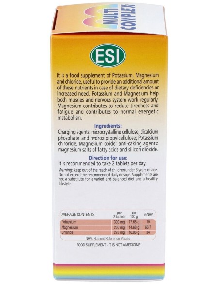 Multicomplex Potasio-Magnesio 90Comp. de Trepatdiet-Esi